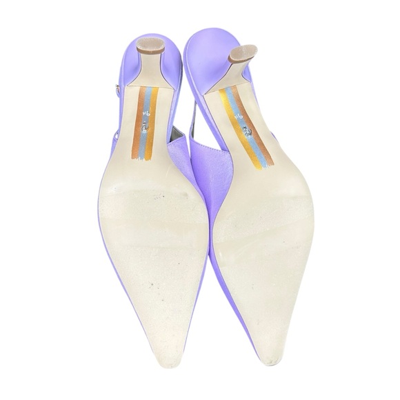 NEW Sam Edelman Lavender Lilac Bianka Slingback Heels with Box - Picture 6 of 6